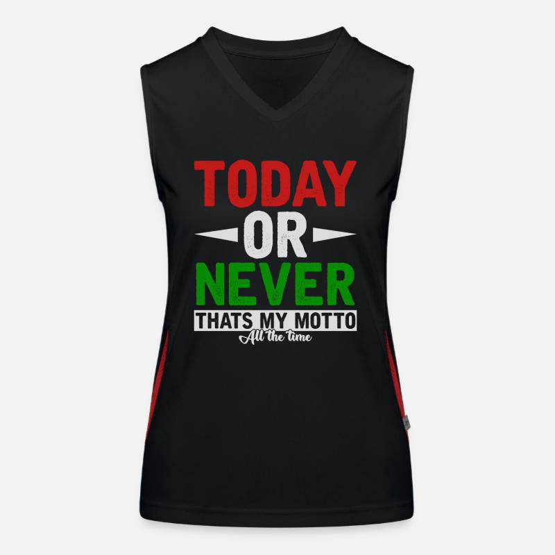 Motivation Funktionelles Kontrast-Tank Top für Frauen