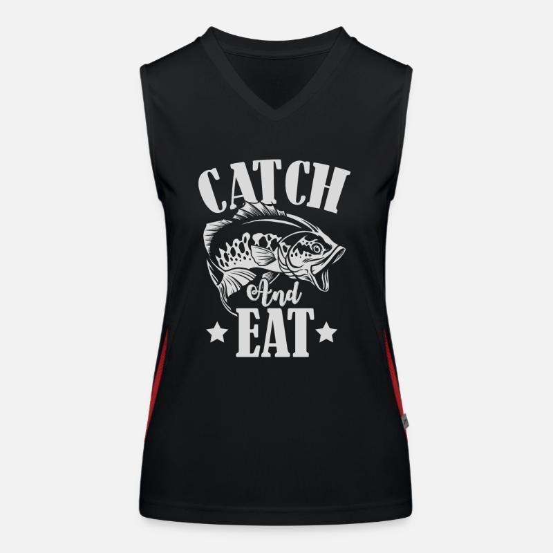 Catch Fish Funktionelles Kontrast-Tank Top für Frauen