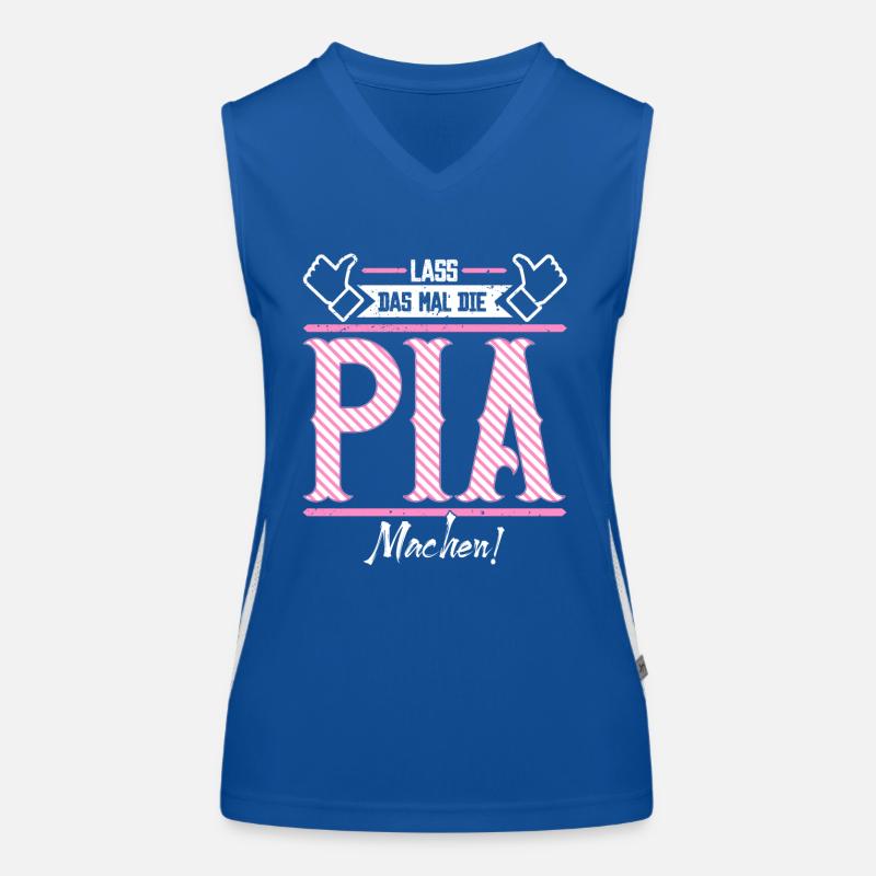 Pia Geschenkidee Geschenk Geburtstag Funktionelles Kontrast-Tank Top für Frauen