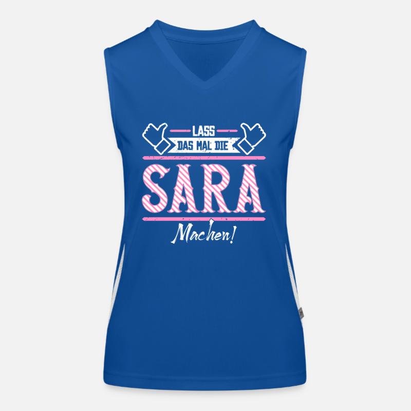 Sara Geschenkidee Geschenk Geburtstag Funktionelles Kontrast-Tank Top für Frauen
