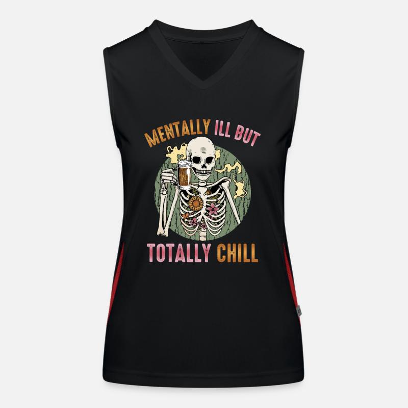 Geisteskranke, Aber Total Coole Funktionelles Kontrast-Tank Top für Frauen