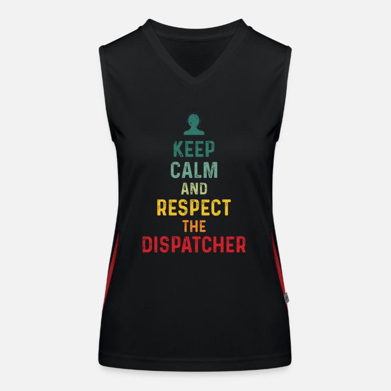 Bester Disponent Spruch Geschenk Beruf Logistik Funktionelles Kontrast-Tank Top für Frauen
