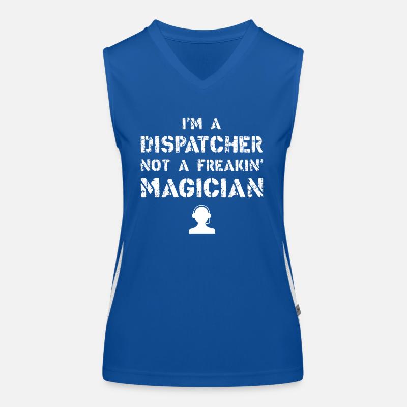 Bester Disponent Spruch Geschenk Beruf Logistik Funktionelles Kontrast-Tank Top für Frauen