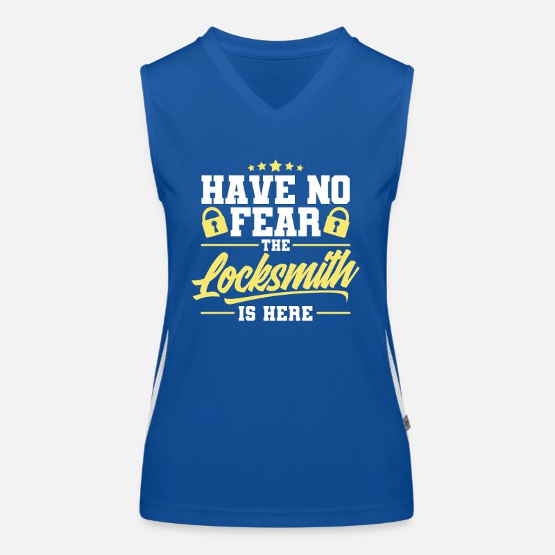Locksmith lock picking employee locksmith shop Women's Functional Contrast Tank Top