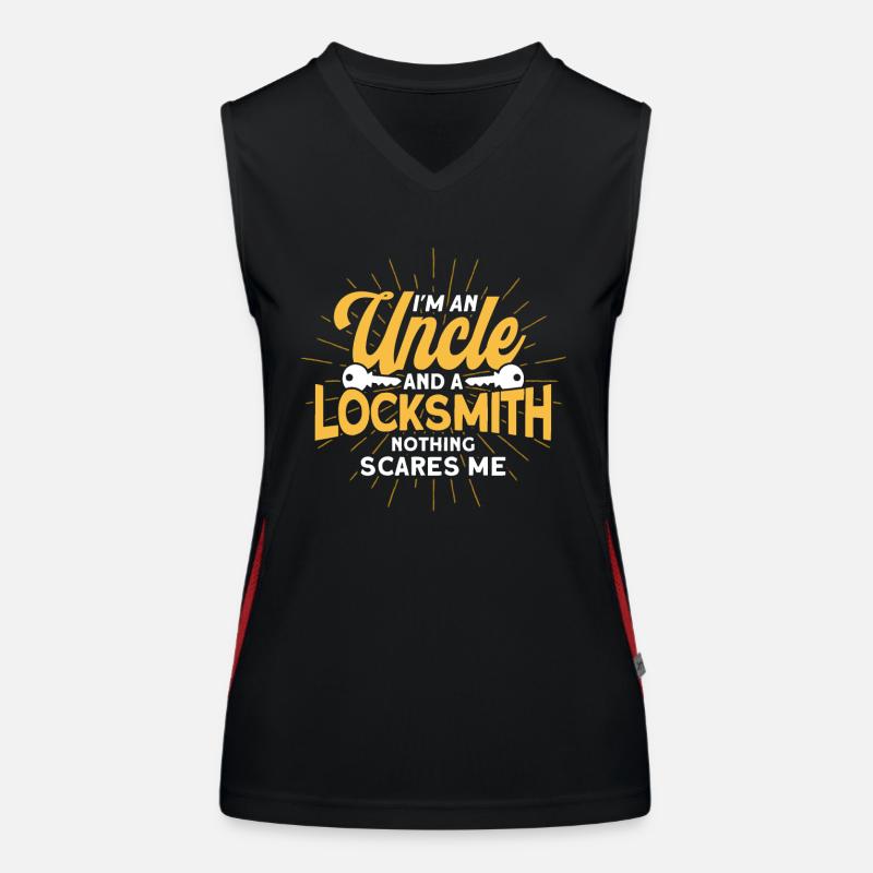 Locksmith Lock Picking Employee Locksmith Women's Functional Contrast Tank Top