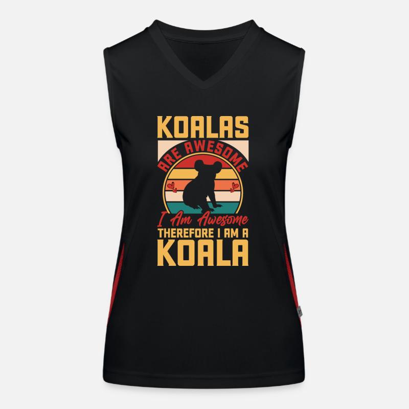 Koalas are impressive Women's Functional Contrast Tank Top