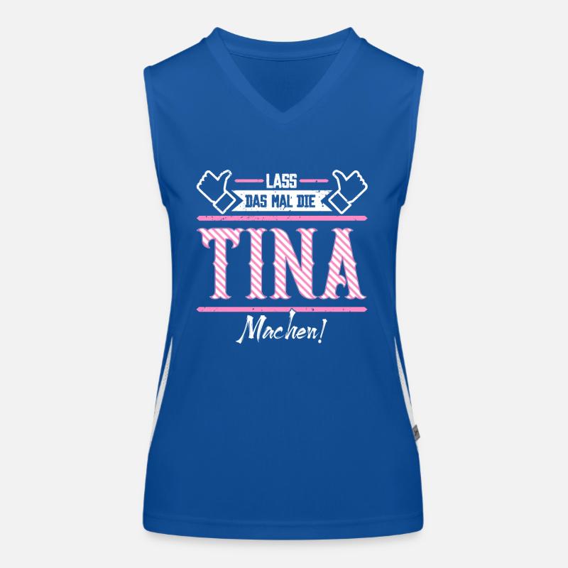 Tina Geschenkidee Geschenk Geburtstag Funktionelles Kontrast-Tank Top für Frauen