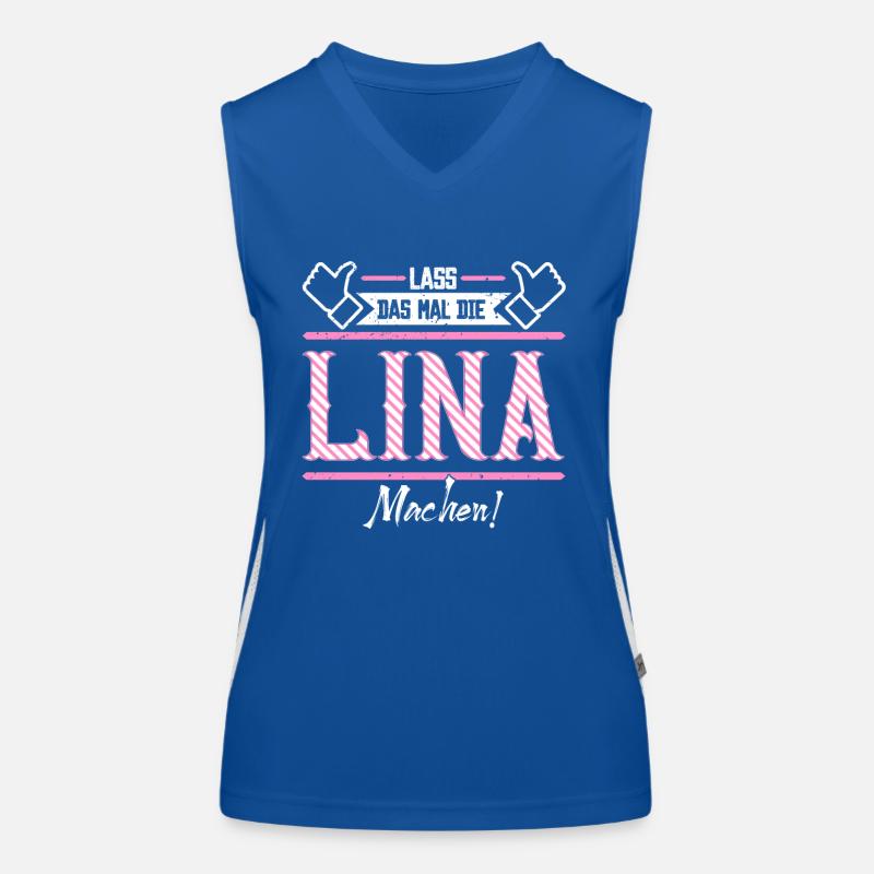 Lina Geschenkidee Geschenk Geburtstag Funktionelles Kontrast-Tank Top für Frauen