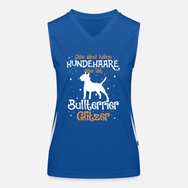 Bullterrier Geschenk Hunde Funktionelles Kontrast-Tank Top für Frauen