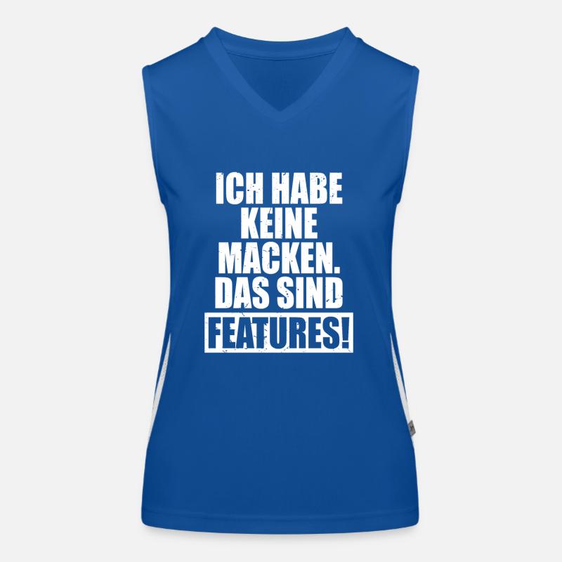 Ich Habe Keine Macken Das Sind Features Bug Macke Funktionelles Kontrast-Tank Top für Frauen