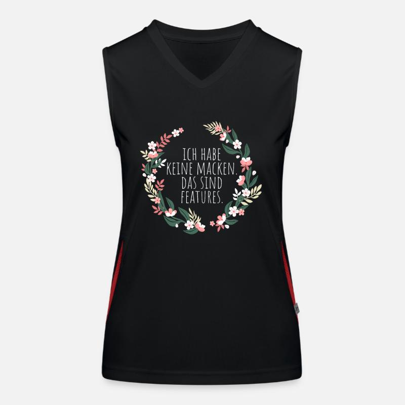 Ich Habe Keine Macken Das Sind Features Bug Macke Funktionelles Kontrast-Tank Top für Frauen