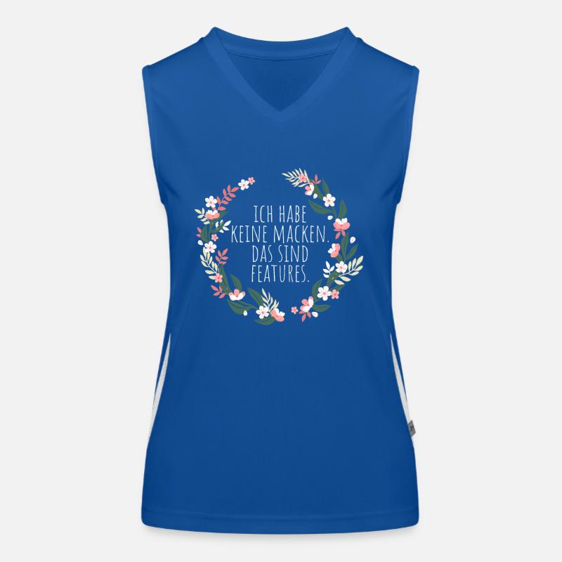 Ich Habe Keine Macken Das Sind Features Bug Macke Funktionelles Kontrast-Tank Top für Frauen
