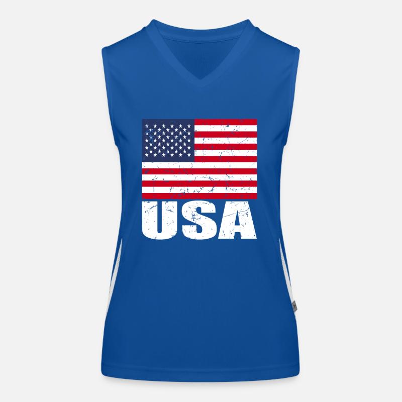 Drapeau de cerf Débardeur respirant contrasté Femme