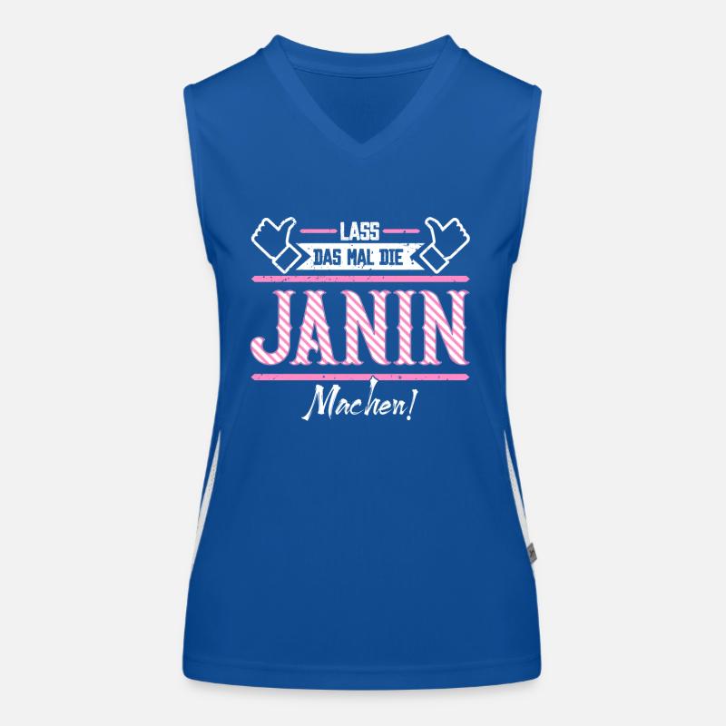 Janin Geschenkidee Geschenk Geburtstag Funktionelles Kontrast-Tank Top für Frauen