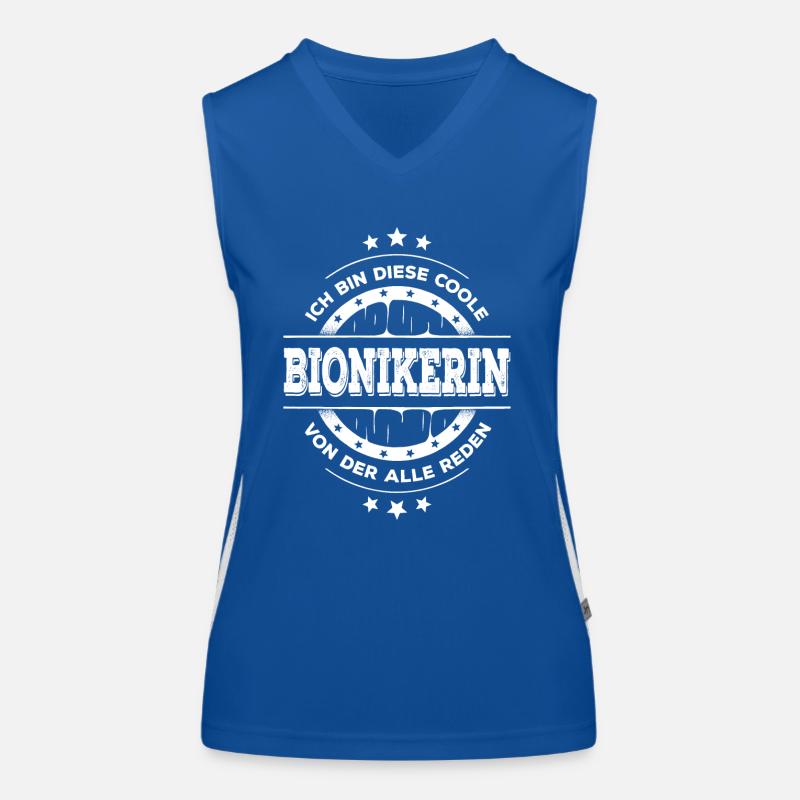 Bionikerin Kollegin Geburtstag Bionik Geschenk Funktionelles Kontrast-Tank Top für Frauen