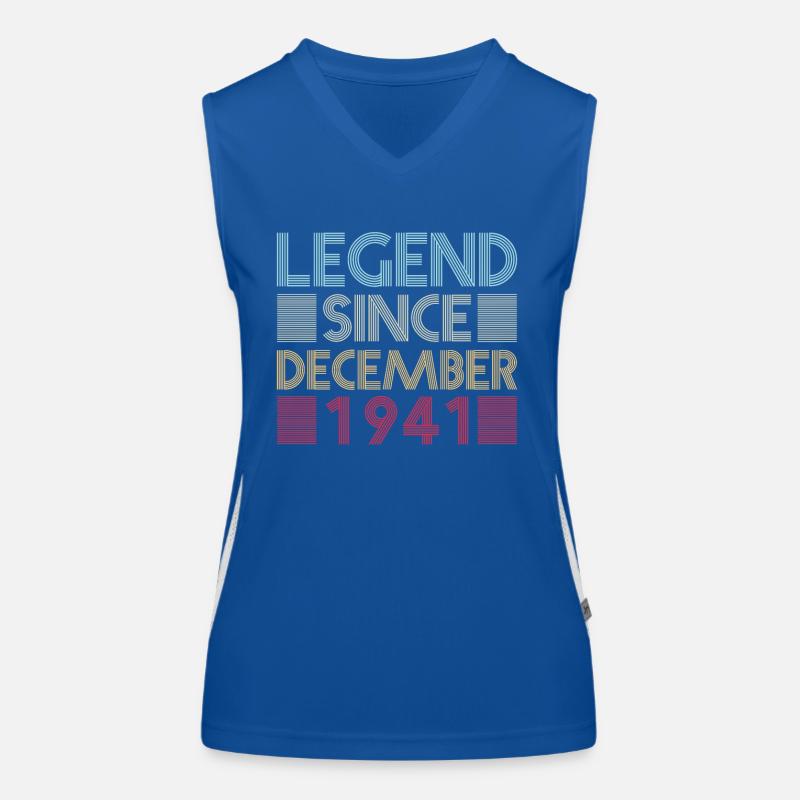 Legenden Geburtstag Dezember 1941 geboren Geschenk Funktionelles Kontrast-Tank Top für Frauen