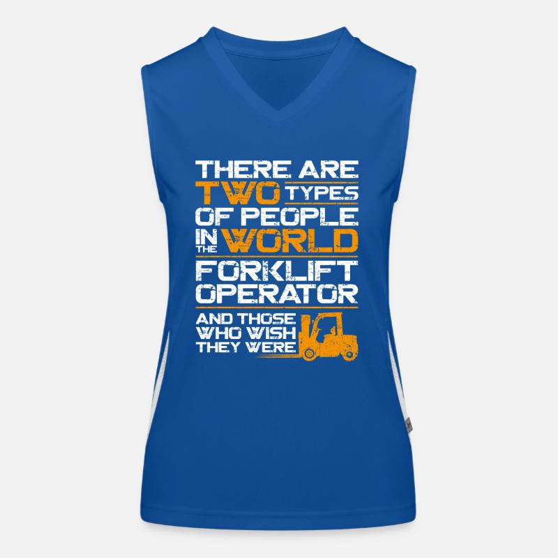 Certified Forklift Truck Operator Funktionelles Kontrast-Tank Top für Frauen