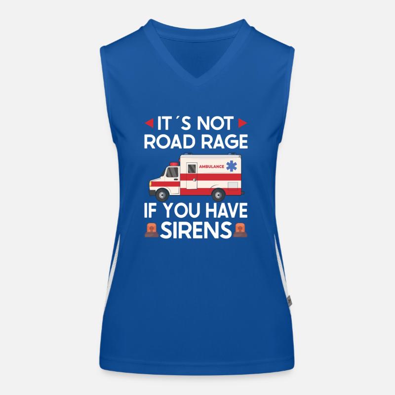 Paramedic First Responder Ambulance Driver Women's Functional Contrast Tank Top