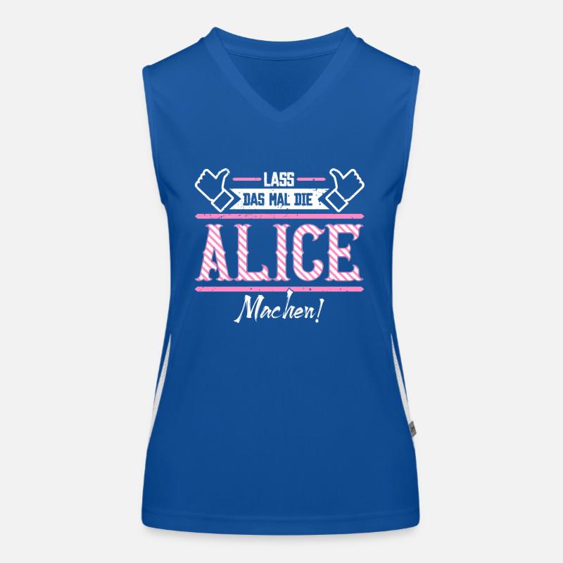 Alice Geschenkidee Geschenk Geburtstag Funktionelles Kontrast-Tank Top für Frauen