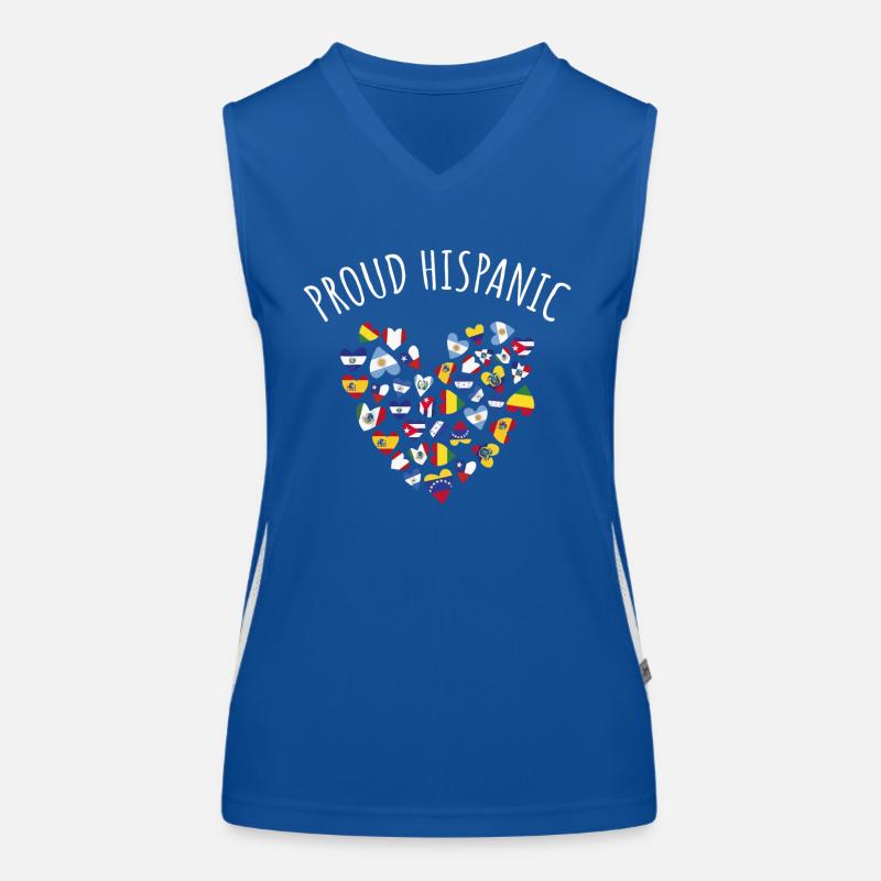 Stolzer Hispanic Funktionelles Kontrast-Tank Top für Frauen