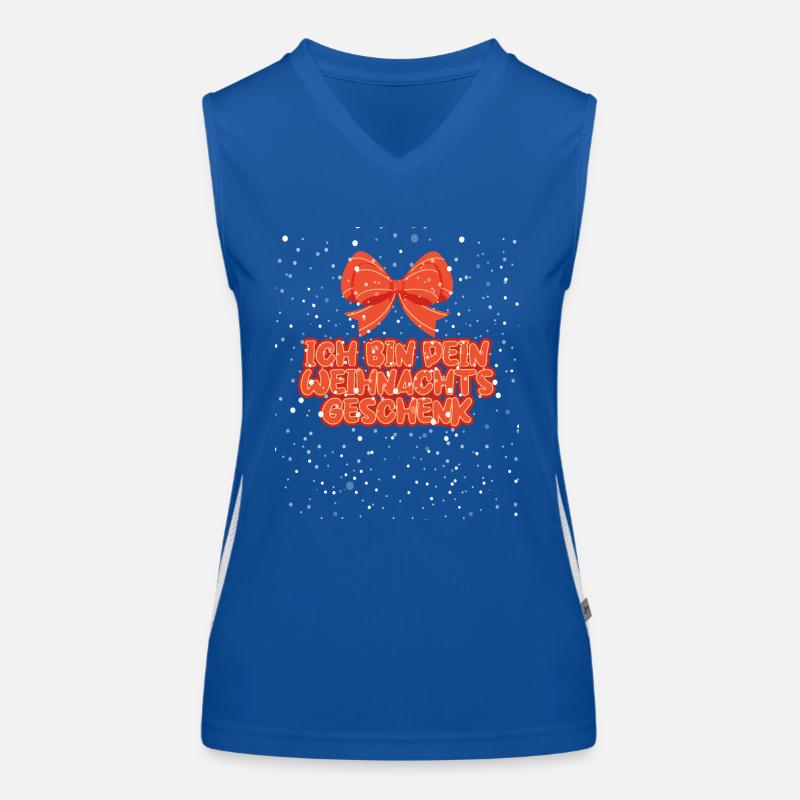 Weihnachtsgeschenk Weihnachten Weihnachtsmann Funktionelles Kontrast-Tank Top für Frauen