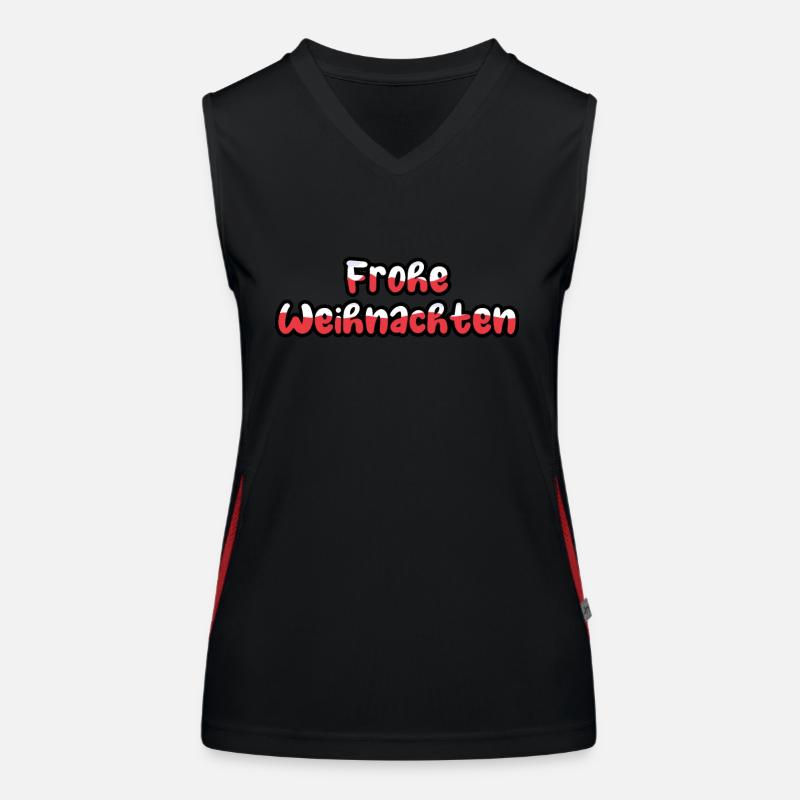 Frohe Weihnachten Geschenk Funktionelles Kontrast-Tank Top für Frauen