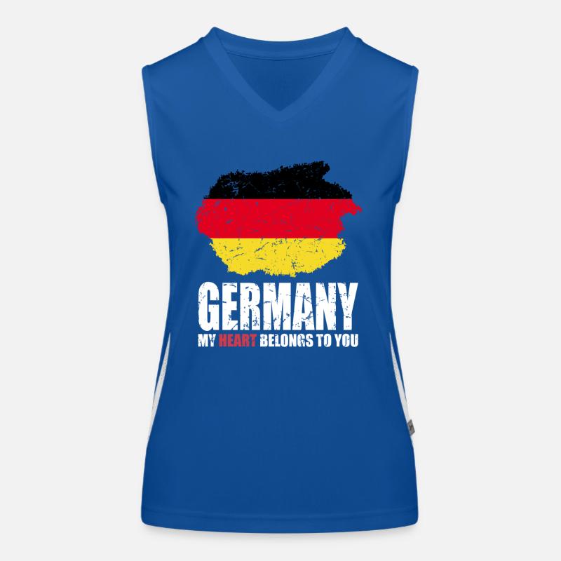 Germany Flag Women's Functional Contrast Tank Top