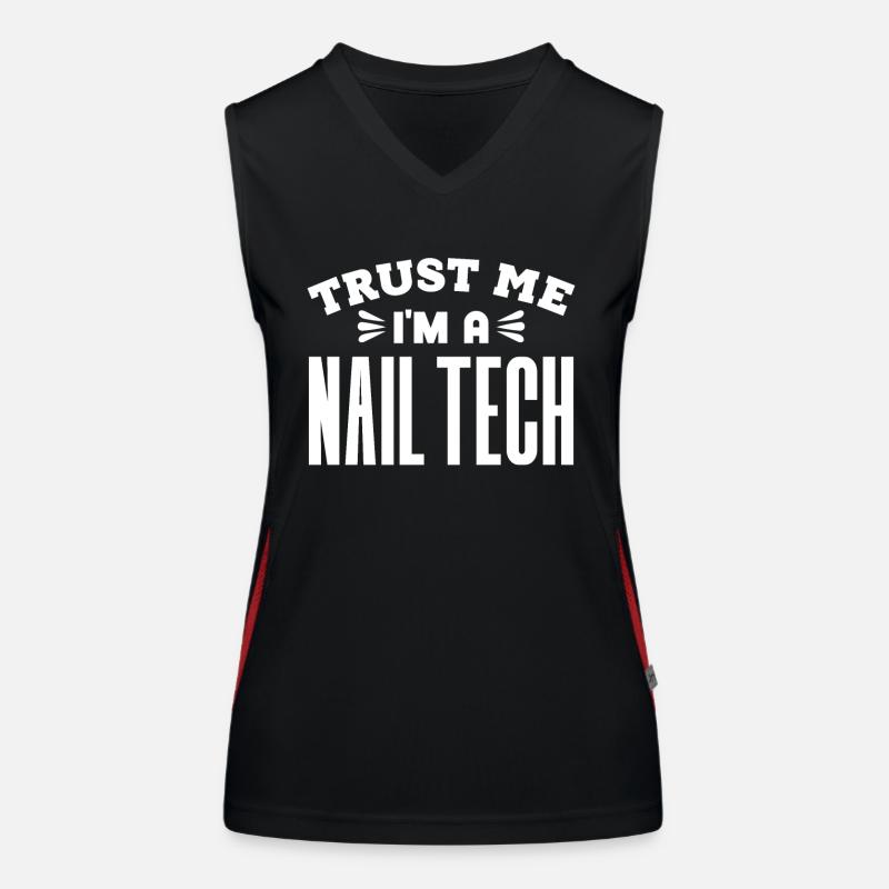Nageldesignerin Fingernägel Nagelstudio Geschenk Funktionelles Kontrast-Tank Top für Frauen