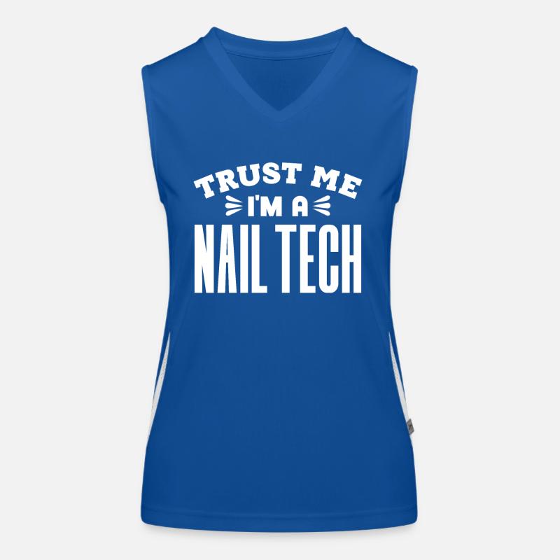 Nail Designer Fingernails Nail Studio Gift Women's Functional Contrast Tank Top