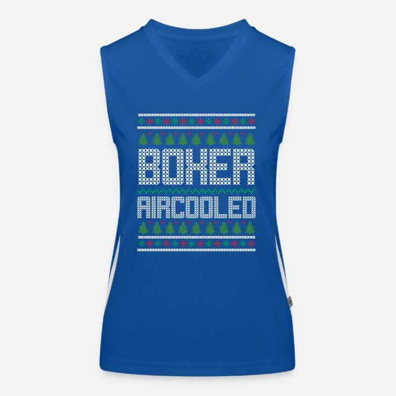 Engine Car Tuning Ugly Christmas - Boxer Aircooled Funktionelles Kontrast-Tank Top für Frauen