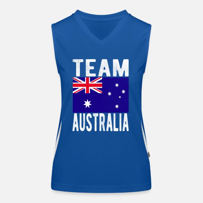 Drapeau de l’Australie Débardeur respirant contrasté Femme