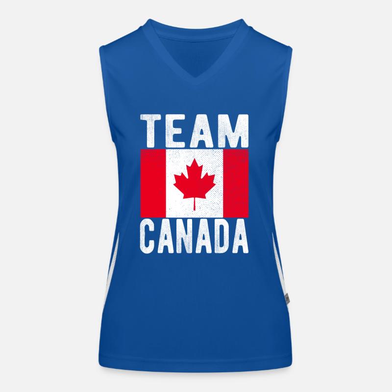 Drapeau du Canada Débardeur respirant contrasté Femme