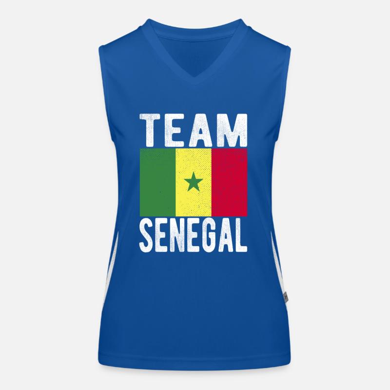 Drapeau du Sénégal Débardeur respirant contrasté Femme