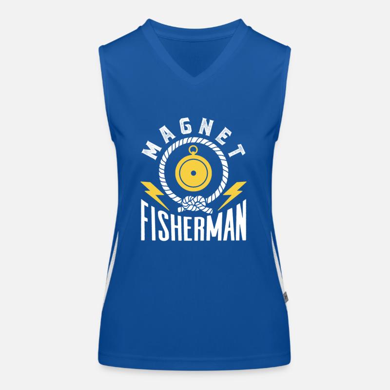 Magnetfischer Magnetfischen Magnet Funktionelles Kontrast-Tank Top für Frauen