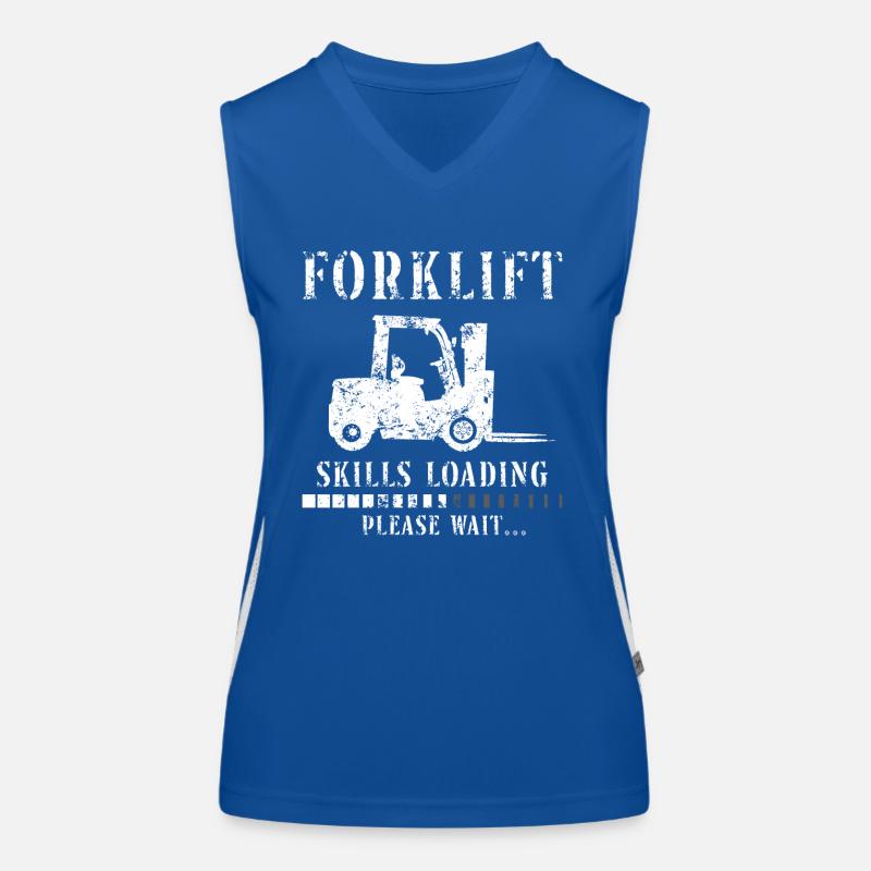 Certified Forklift Truck Operator Funktionelles Kontrast-Tank Top für Frauen