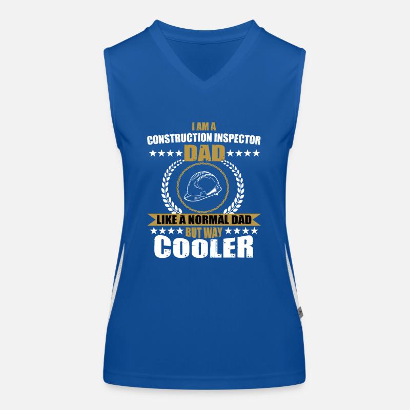 Building Inspector Papa Women's Functional Contrast Tank Top