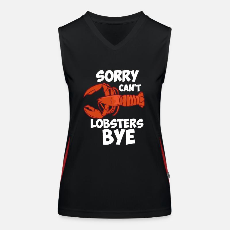 Désolé ne peut pas langoustes bye Débardeur respirant contrasté Femme