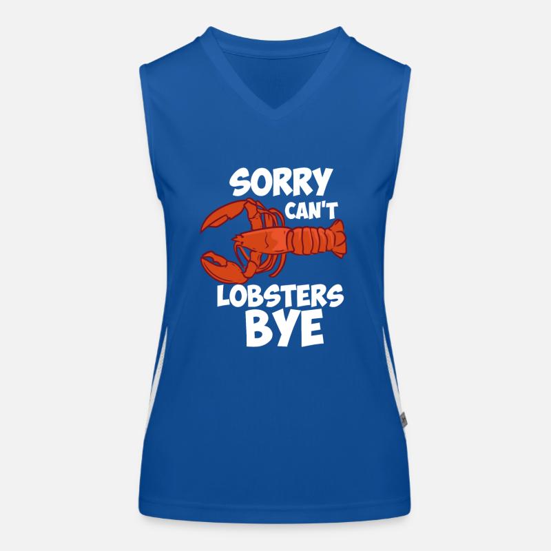 Sorry Can't Lobsters Bye Women's Functional Contrast Tank Top