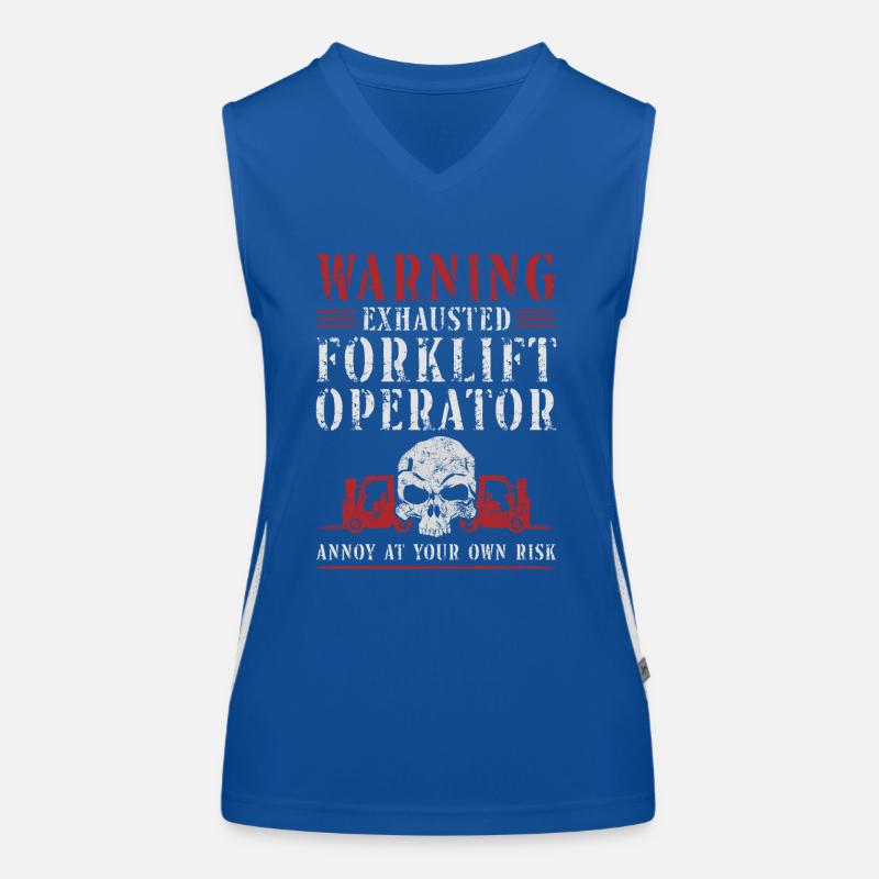Certified Forklift Truck Operator Women's Functional Contrast Tank Top