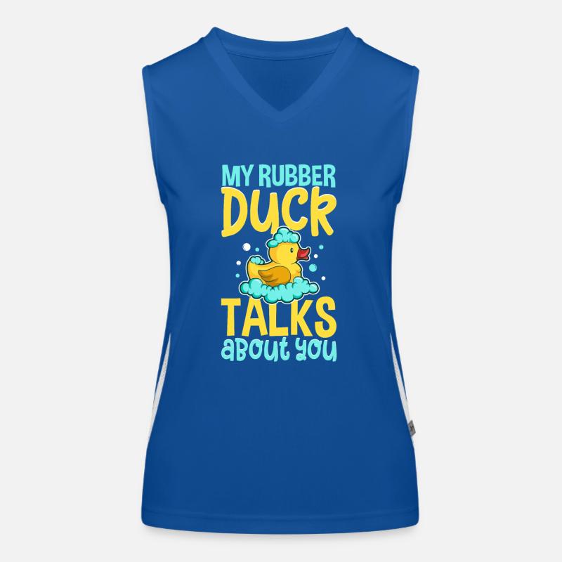 Canards en caoutchouc Canard Duck Lovers Salle de bain Débardeur respirant contrasté Femme