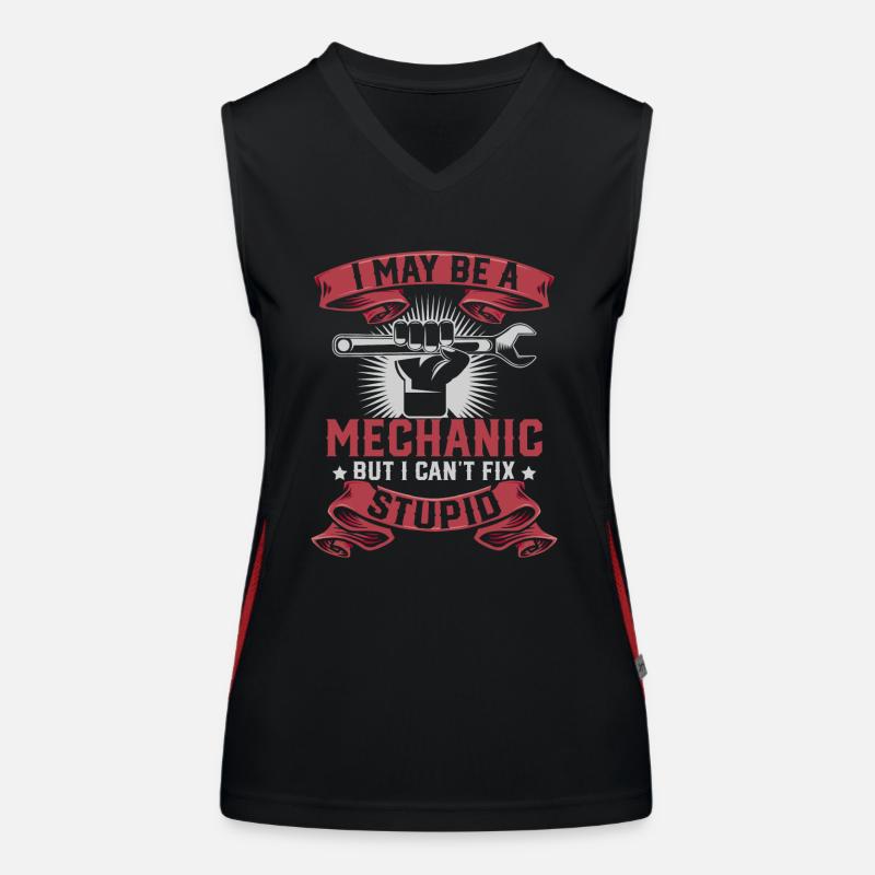 Mechaniker Funktionelles Kontrast-Tank Top für Frauen