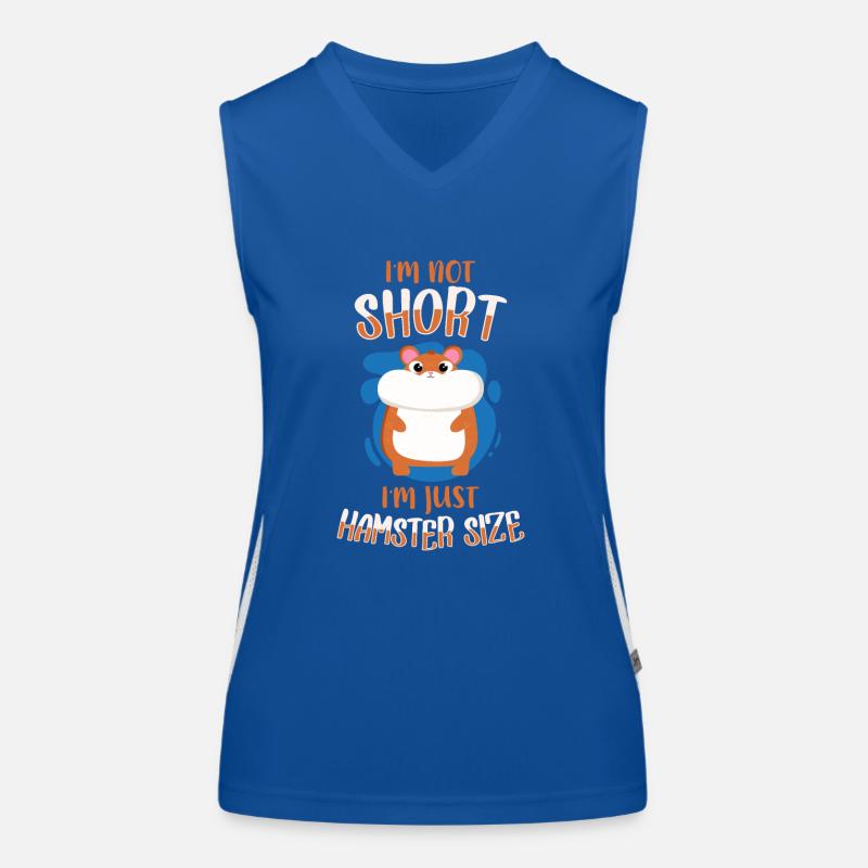 I M Not Short I M Just Hasmter Size Funktionelles Kontrast-Tank Top für Frauen