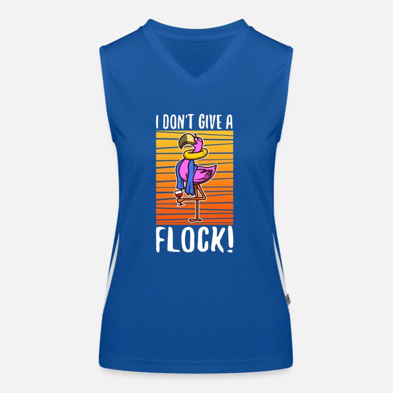 I don't give a flock Funktionelles Kontrast-Tank Top für Frauen