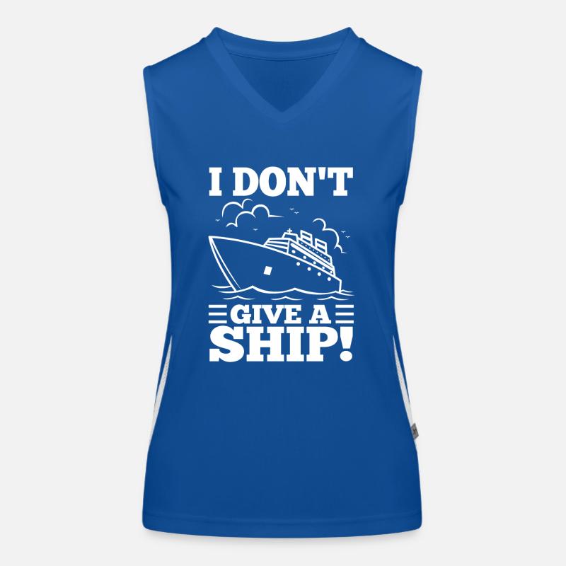 I don't give a ship Funktionelles Kontrast-Tank Top für Frauen