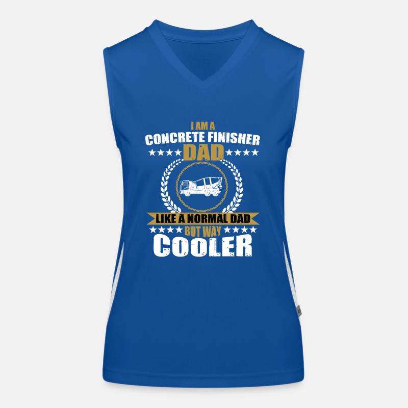 Betonfertiger Papa Funktionelles Kontrast-Tank Top für Frauen