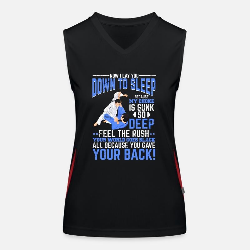 Funny Jiu-Jitsu BJJ Jiu Jitsu Practitioners Grappl Funktionelles Kontrast-Tank Top für Frauen