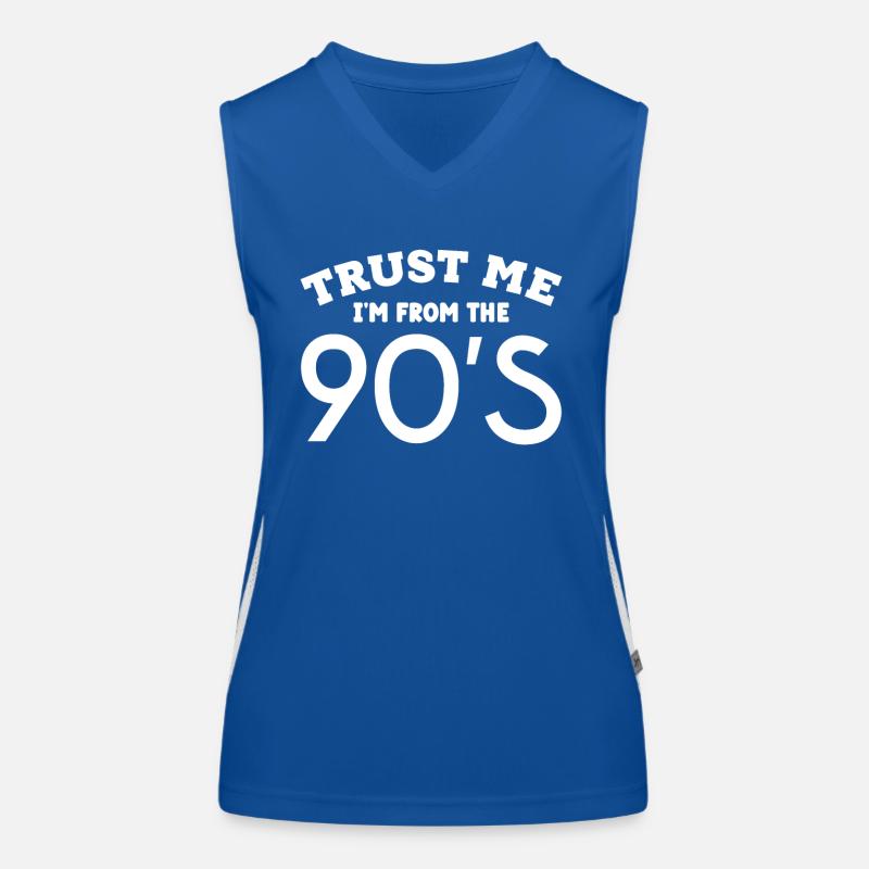 90s nineties childhood Women's Functional Contrast Tank Top