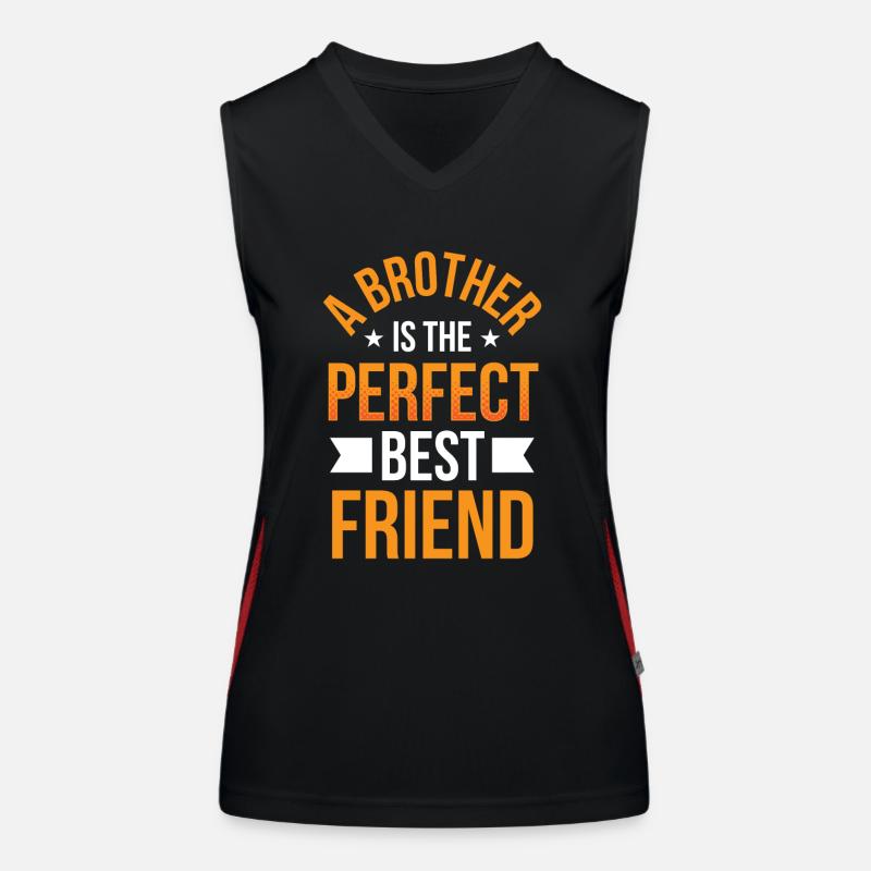 Ein Bruder Ist Der Perfekte Beste Freund Brüder Funktionelles Kontrast-Tank Top für Frauen