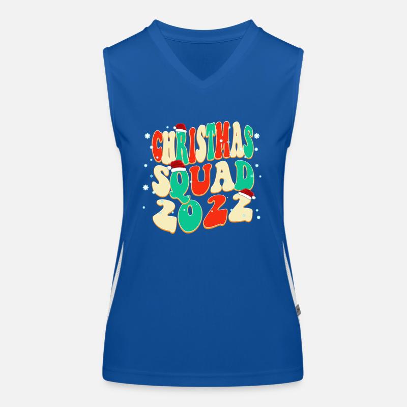 Weihnachtskader 2022, Classic Vintage Christmas Funktionelles Kontrast-Tank Top für Frauen
