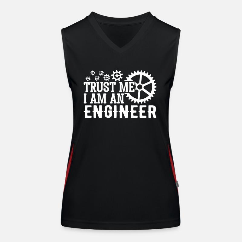 Mechanical Engineer Mechanical Engineer Profession Women's Functional Contrast Tank Top